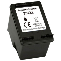 Renkforce RF-5633222 Ink cartridge replaced HP 302XL, F6U68AE Compatible Black