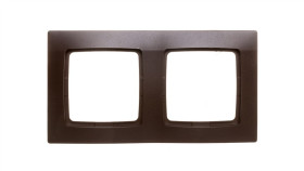 Karo Ramka Podwójna Czekoladowy Metalik R-2S/40