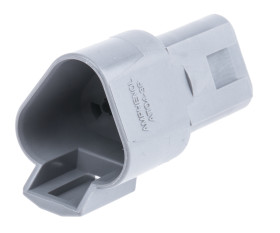 Złącze samochodowe 3-pinowe Amphenol Industrial Żeński AT Montaż na kablu Złącze zasilające