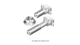 Część łącząca Nakrętka kołnierza Rozmiar rowka 8mm Bosch Rexroth Element mocowania i łączenia Rozmiar gwintu M6