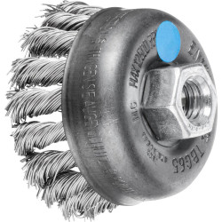 PFERD 43305004 Pot Brush TBG &#xD8;65mm M14 SS Wire &#xD8;0.50 for angle grinder