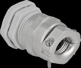 60360 Cable Gland PG21 with strain relief and bending protection gy