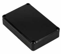 KM-77 Obudowa z tworzywa KM77 wymiary: 120x80x32mm - pełna - hermetyczna - czarna - ABS