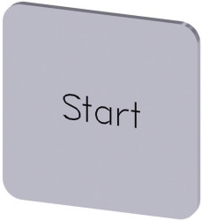 Tabliczka opisowa Siemens 3SU1900-0AF81-0DT0 (S x W) 22 mm x 22 mm START 10 szt.