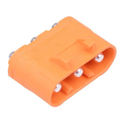 LCC30PB-M Male 3-Pin Silver Plated PCB Connector 20A AMASS