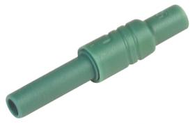 KUN S GN Gniazdo na przewód, 4mm, bezp., przykręc., zielone, 1000V=/~, kat.III, 24A, Hirschmann, 934096104, KUNSGN