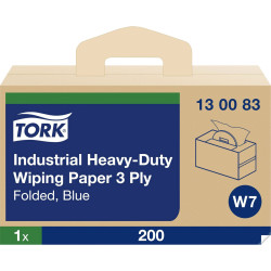 Tork 130083 Cleaning Tissue 3-Ply Strong Absorbent Wipes 200 Sheets