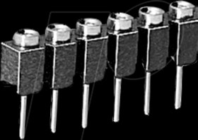 MK 01.50 Z female connector 2.54mm, 1x50, for 0.5 mm, tinned