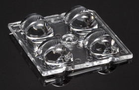 Soczewka LED 4-LEDowa 50 x 50 x 10mm, do użytku z XM-L, Ledil, seria: Strada-Module