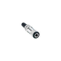 Lumberg 1522 03 Audio Jack Socket 3.5 mm Straight Mono 2 Pins Silver