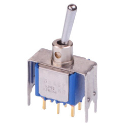 5246Y6CDB13 APEM On-On Miniature PCB Toggle Switch DPDT