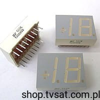 MAN6850 LED Yellow 7-SEGMENT THT IIIVTHREE