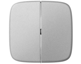 VALENA ALLURE Klawisz przycisku no/nc cięgnowy aluminium 755027