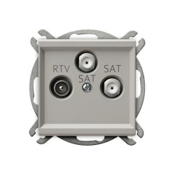 SONATA Gniazdo RTV-SAT z dwoma wyjściami SAT kaszmir GPA-R2S/m/82