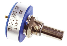 Potencjometr 1kΩ typ Obrotowy Vishay średnica wału 6,35 mm 1W długość wału 22.2mm średnica 22.23mm Montaż panelowy