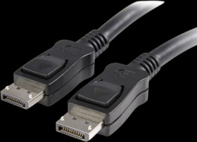 Connection cable, 2 m, black, DisplayPort 1.4 plug, straight to DisplayPort 1.4 plug, straight, ICOC-DSP-A14-020