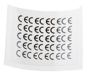 Etykieta samoprzylepna z nadrukiem tekst CE 500 szt. RS PRO Klej