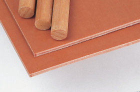 Arkusz tworzywa sztucznego grubość 0.4mm SRBF Brązowy długość 590mm Pełny 1.36g/cm³ 0.37W/mK