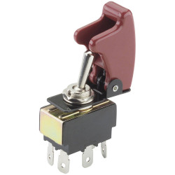 TruComponents 751487 Toggle switch Panel Mount On/On DPDT Quick Connect
