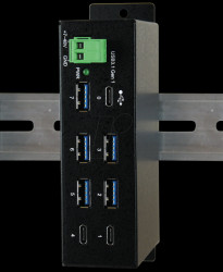 EX-1196HMS 7 port USB 3.0/3.1 metal HUB
