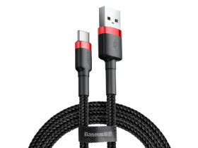 Przewód wtyk USB A - wtyk USB-C 1m CATKLF-B91 Red+Black Baseus