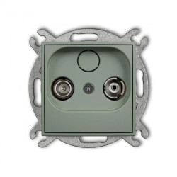 ICON Mechanizm gniazda abonenckiego RTV przelotowego 9dB szałwiowy 61IG9P