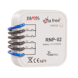 Radiowy nadajnik dopuszkowy 4-kanałowy RNP-02 EXTA FREE