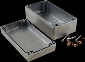 Aluminum die cast enclosure, (L x W x H) 221 x 120 x 90 mm, natural, IP68, 1590Z155