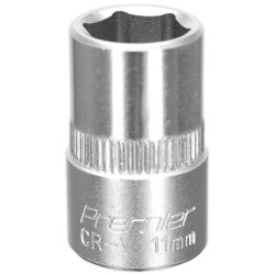 Sealey S3811 Walldrive Socket 11mm 3/8&quot;sq Drive