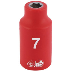 Draper Expert 31500 3/8&quot; Sq. Dr. Fully Insulated VDE Socket (7mm)
