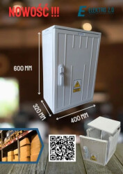 Obudowa termoutwardzalna do samodzielnego złożenia 40x60 EOT3 40/60-P BOX zintegrowany kątownik pod płytę montażową