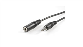 Value Przedłużacz Audio 3,5 Mm M/F, Czarny, 3 M