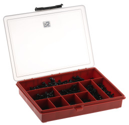 Zestaw śrub/wkrętów typ Wkręt z łbem gniazdowym Przycisk M3, M4, M5, M6 długość 8 → 25mm Gniazdo sześcienne l.