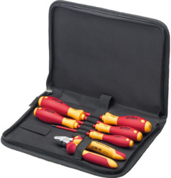 VDE electrician&#39;s tool kit, 7 pieces, Wiha, 9300018