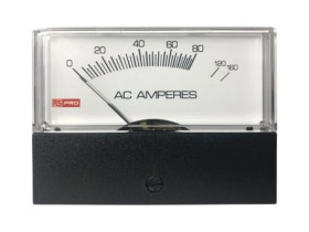 Amperomierz analogowy panelowy 10 (Input) A, 160 (Scale) A AC 0C do +60C RS PRO