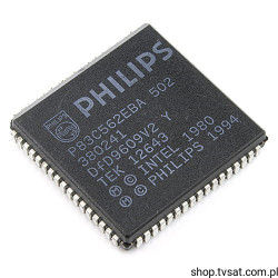 P83C562EBA-502 UPC 8Bit ADC UART SMD-PLCC68 PHILIPS