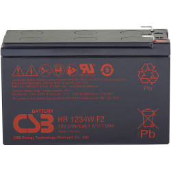 CSB Battery HR1234WF2 High-Rate 12V 8.4Ah AGM 151x99x65mm 6.35mm Blade