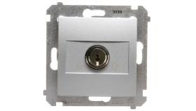 Simon 54 Łącznik Żaluzjowy Na Kluczyk Trzypozycyjny /I-0-Ii/ Srebrny Mat...