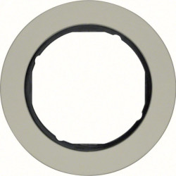 Berker R.classic Ramka pojedyncza stal szlachetna/czarny 10112004