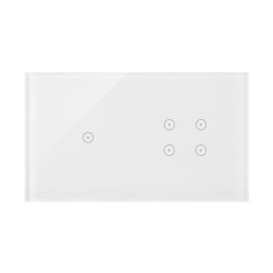 Simon Touch ramki Panel dotykowy S54 Touch, 2 moduły, 1 pole dotykowe + 4 pola dotykowe, biała perła DSTR214/70