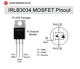 TRANZYSTOR IRLB3034 N-Channel MOSFET 343A 40V TO220