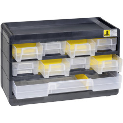Allit 458080 VarioPlus Basic Storage Bin 300x190x135mm Black/Yellow