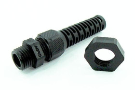 PG7 dławnica kablowa poliamidowa z odgiętką czarna