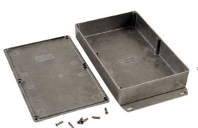 Obudowa Aluminium odlewane szerokość zew. 120 mm długość zew. 188 mm wys. zew. 38 mm Hammond IP54