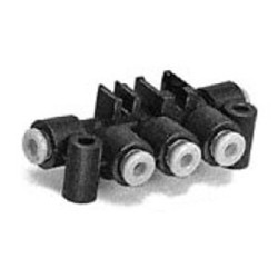 Rozdzielacz pneumatyczny liczba wylotów 2 wylotowe 4 mm wlotowe 4 mm liczba wylotów 2