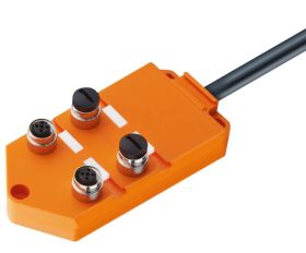 ASBV 4 5-256/15 M Rozdzielacz 4 porty M12 (5 stykowe - 2 sygnały na złącze), bez sygnalizacji LED, przewód w izolacji PUR, długo