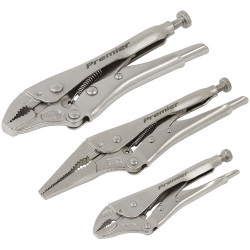 Sealey AK6876 Premier Locking Pliers Set 3pc