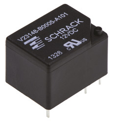 Przekaźnik mocy 12V dc SPDT TE Connectivity 1.21W, montaż PCB 119 Ω Otwór przezierny