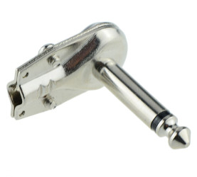 6.35mm Right Angle Mono Jack Plug 2-Pole