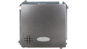 Simon Basic Łącznik Krzyżowy Stal Inox Z Podświetleniem, Szybkozłącza,...